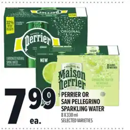 Metro PERRIER OR SAN PELLEGRINO SPARKLING WATER offer