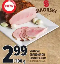 Metro SIKORSKI GRANDMA OR GRANDPA HAM offer