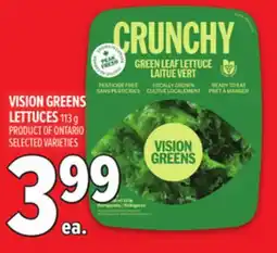 Metro VISION GREENS LETTUCES offer