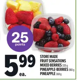 Metro STORE MADE FRUIT SENSATIONS MIXED BERRIES offer
