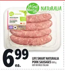 Metro LIFE SMART NATURALIA PORK SAUSAGES offer