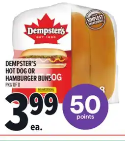 Metro DEMPSTER'S HOT DOG OR HAMBURGER BUNS offer