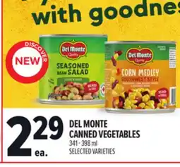 Metro DEL MONTE CANNED VEGETABLES offer