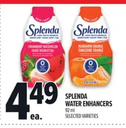 Metro SPLENDA WATER ENHANCERS offer