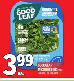 Metro GOODLEAF MICROGREENS offer