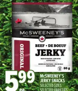 Metro MCSWEENEY'S JERKY SNACKS offer