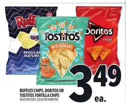 Metro RUFFLES CHIPS, DORITOS OR TOSTITOS TORTILLA CHIPS offer