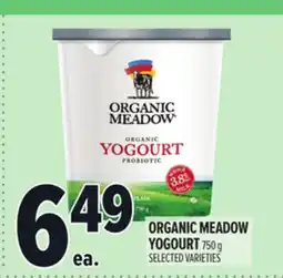 Metro ORGANIC MEADOW YOGOURT offer