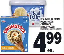 Metro REAL DAIRY ICE CREAM, DRUMSTICK OR CHAPMAN'S FROZEN YOGOURT offer