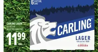 Metro CARLING LAGER offer