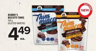 Metro BUBBIE'S BISCOTTI THINS offer