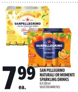 Metro SAN PELLEGRINO NATURALI OR MOMENTI SPARKLING DRINKS offer