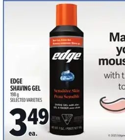 Metro EDGE SHAVING GEL offer