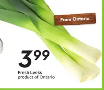 Sobeys Fresh Leeks offer