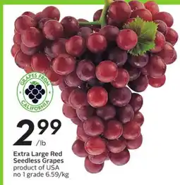 Sobeys Extra Large Red Seedless Grapes offer
