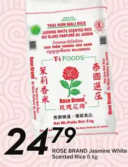 Sobeys ROSE BRAND Jasmine White 24 Scented Rice offer