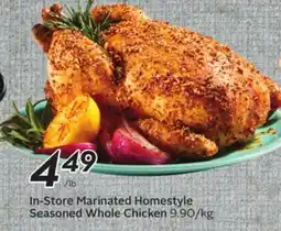 Sobeys Marinated Homestyle Seasoned Whole Chicken offer
