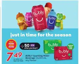 Sobeys BUBLY Sparkling Water Beverage offer