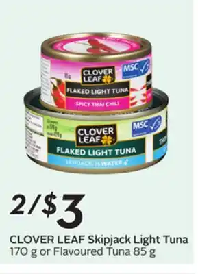 Sobeys CLOVER LEAF Skipjack Light Tuna offer