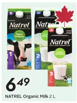 Sobeys NATREL Organic Milk offer