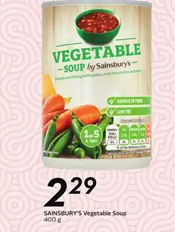 Sobeys SAINSBURY'S Vegetable Soup offer