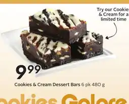 Sobeys Cookies & Cream Dessert Bars offer