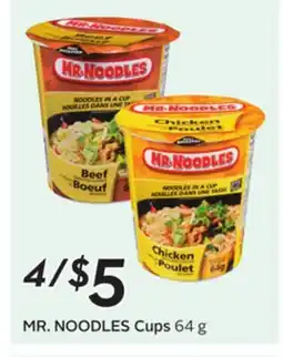 Sobeys MR. NOODLES Cups offer