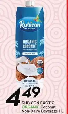Sobeys RUBICON EXOTIC ORGANIC Coconut Non-Dairy Beverage offer