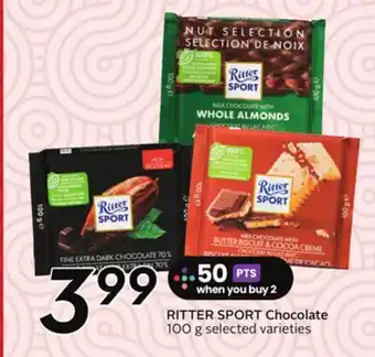 Sobeys RITTER SPORT Chocolate offer