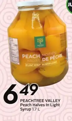 Sobeys PEACHTREE VALLEY Peach Halves In offer