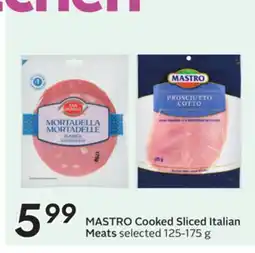 Sobeys MASTRO Cooked Sliced Italian Meats offer