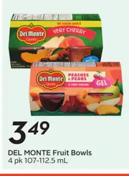 Sobeys DEL MONTE Fruit Bowls offer