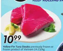 Sobeys Yellow Fin Tuna Steaks offer