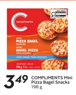 Sobeys COMPLIMENTS Mini Pizza Bagel Snacks offer