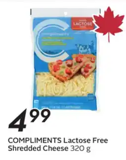Sobeys COMPLIMENTS Lactose Free Shredded Cheese offer