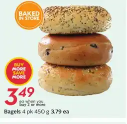 Sobeys Bagels offer