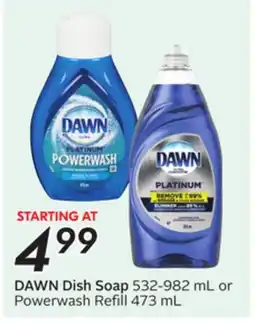 Sobeys DAWN Dish Soap offer