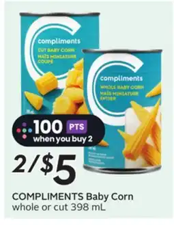 Sobeys COMPLIMENTS Baby Corn offer