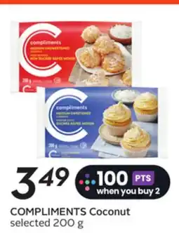 Sobeys COMPLIMENTS Coconut offer