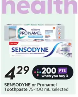 Sobeys SENSODYNE or Pronamel Toothpaste offer