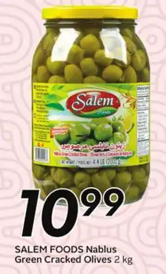 Sobeys SALEM FOODS Nablus Green Cracked Olives offer