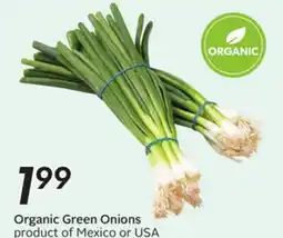 Sobeys Organic Green Onions offer