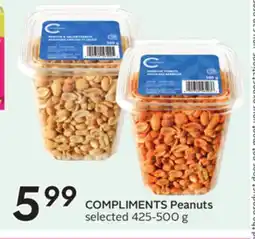 Sobeys COMPLIMENTS Peanuts offer