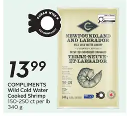 Sobeys COMPLIMENTS Wild Cold Water Cooked Shrimp offer