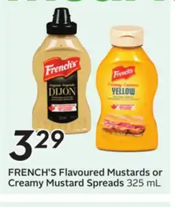 Sobeys FRENCH'S Flavoured Mustards or Creamy Mustard Spreads offer