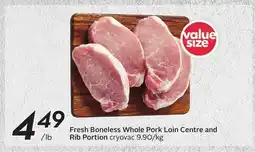 Sobeys Fresh Boneless Whole Pork Loin Rib Portion offer