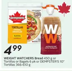 Sobeys WEIGHT WATCHERS Bread offer