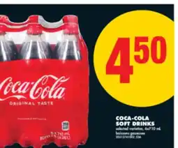 No Frills COCA-COLA SOFT DRINKS, 6x710 ML offer