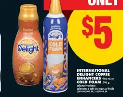 No Frills INTERNATIONAL DELIGHT COFFEE ENHANCERS, 946 mL or COLD FOAM, 396 g offer
