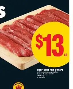 No Frills BEEF STIR FRY STRIPS offer